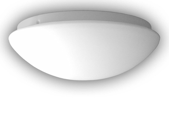 LED-Deckenleuchte Deckenschale rund, Ø 25cm Opalglas matt, Nurglasleuchte