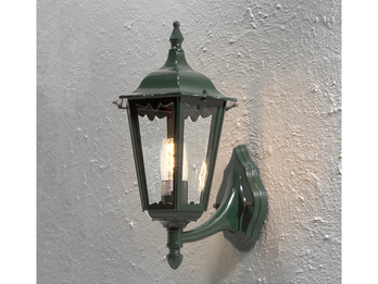 Konstsmide schwarze Wandleuchte Firenze mit E27-Sockel / meine