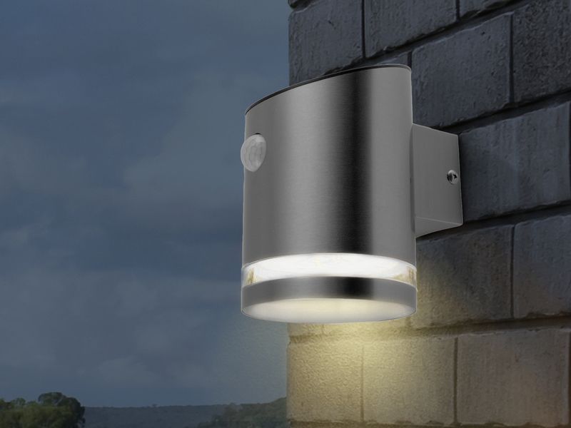 288LED Solarleuchte mit Bewegungsmelder Solarlampe Wandleuchte Garten Außenlampe