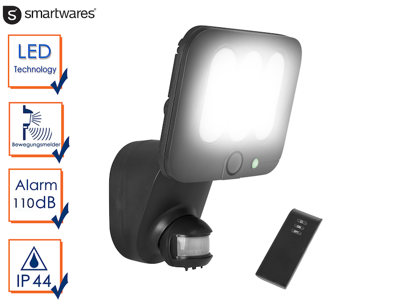 Tuin En Terras Led Aussenstrahler Mit Bewegungsmelder Alarmanlage Fernbedienung Fluter Leuchte Appcoug Org