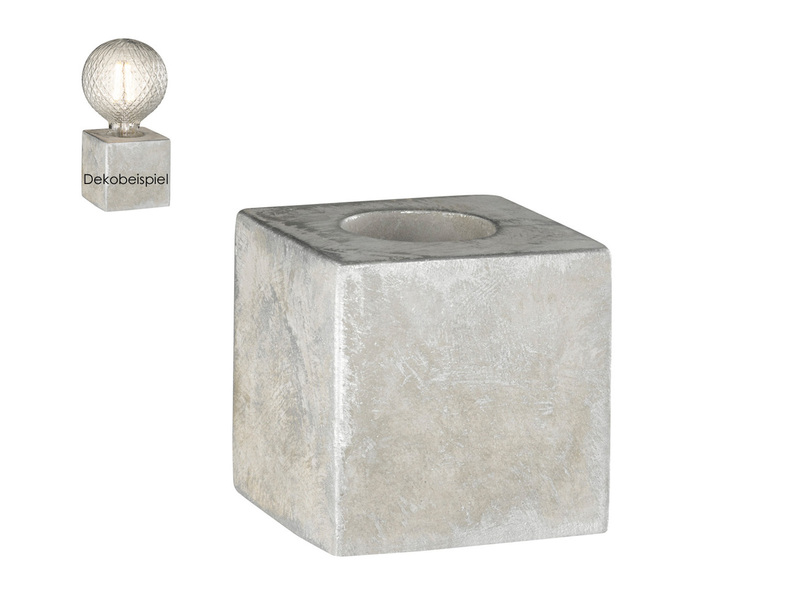 Tischleuchte im Retro Design aus Beton grau E27 Fassung Tischlampe Industrie