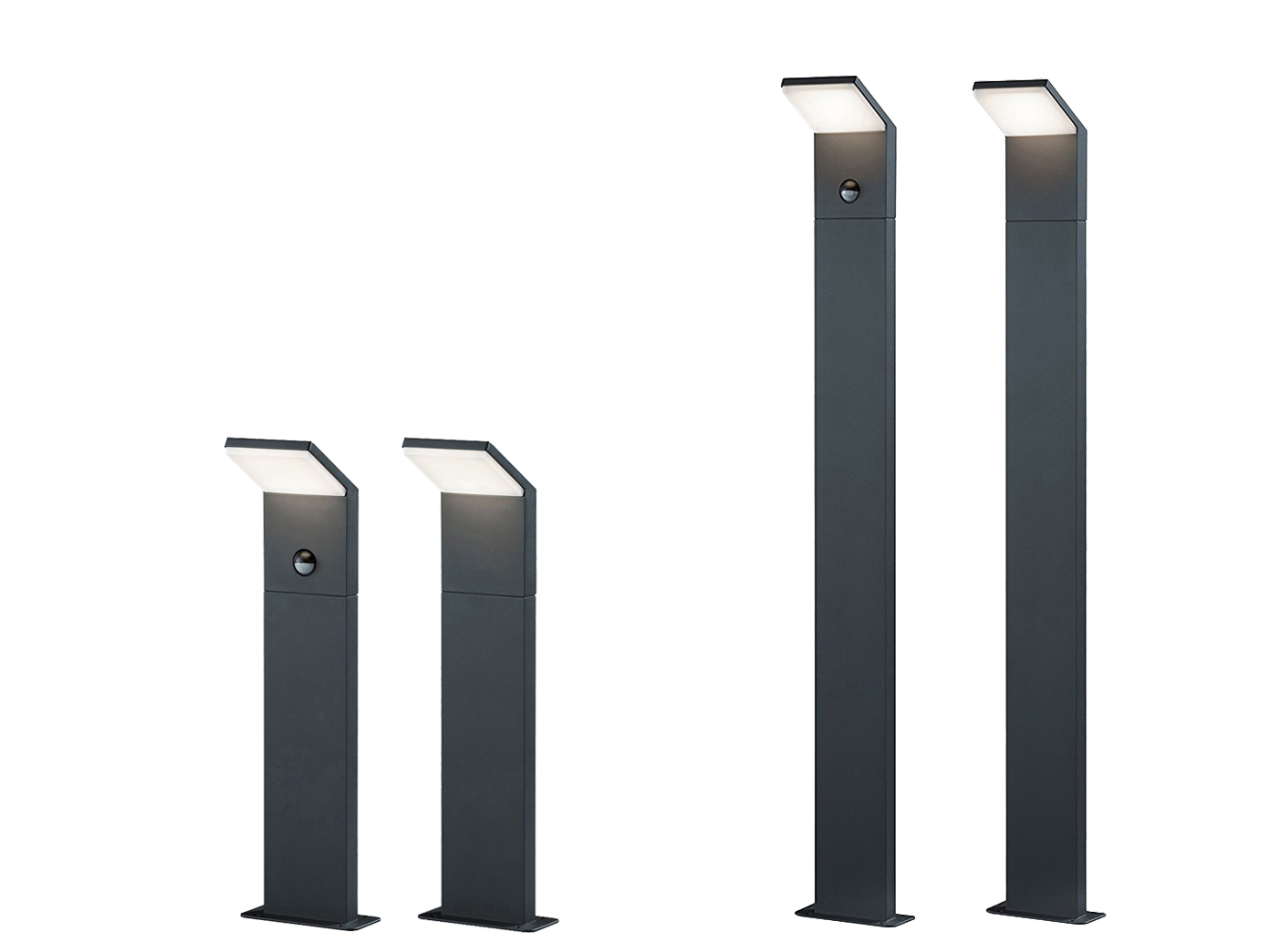 LED Outdoor Stehlampen mit Bewegungsmelder Wegeleuchten für