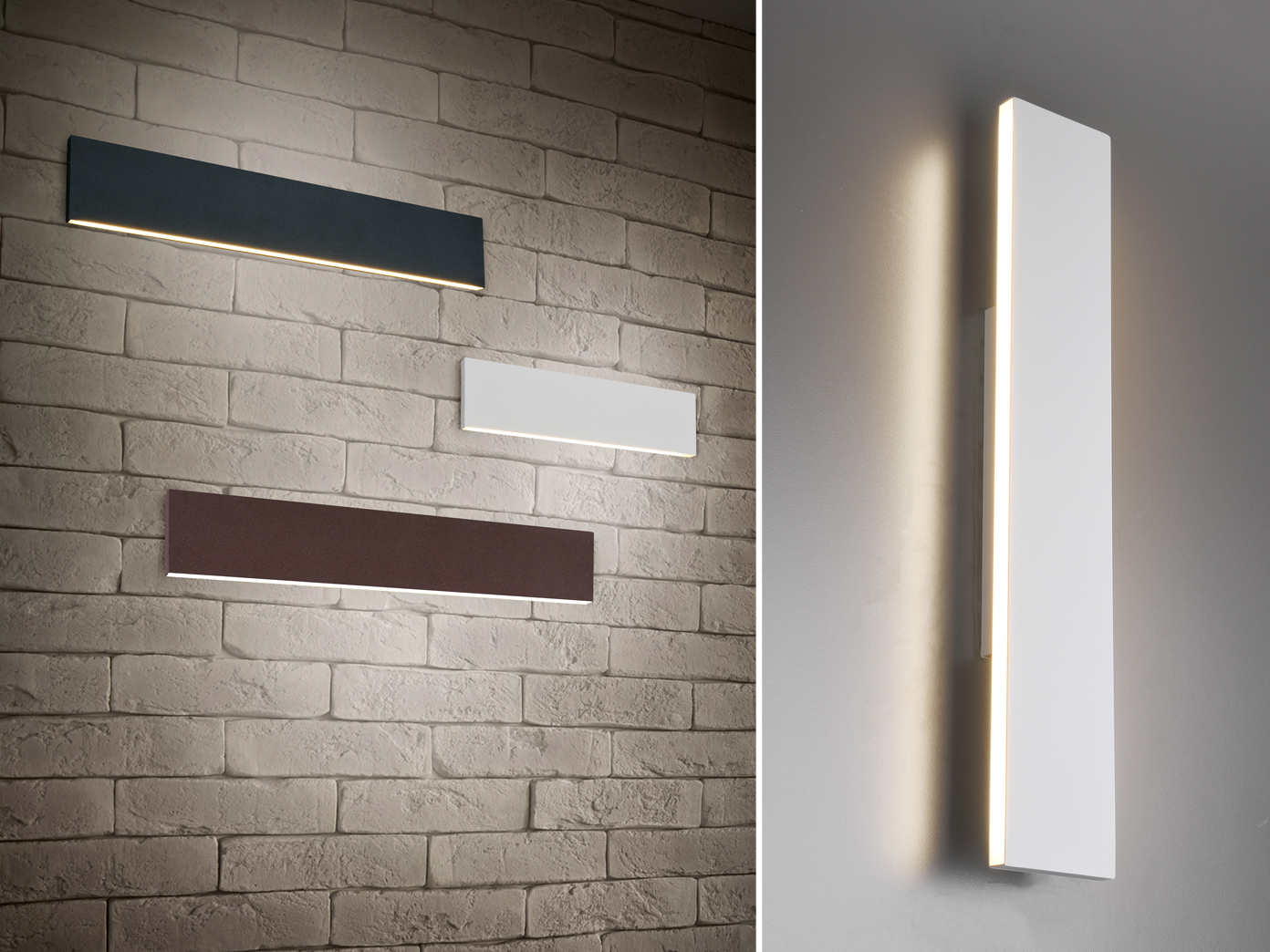 Kleine Große flache LED Wandllampen Up Down dimmbar Treppenhaus