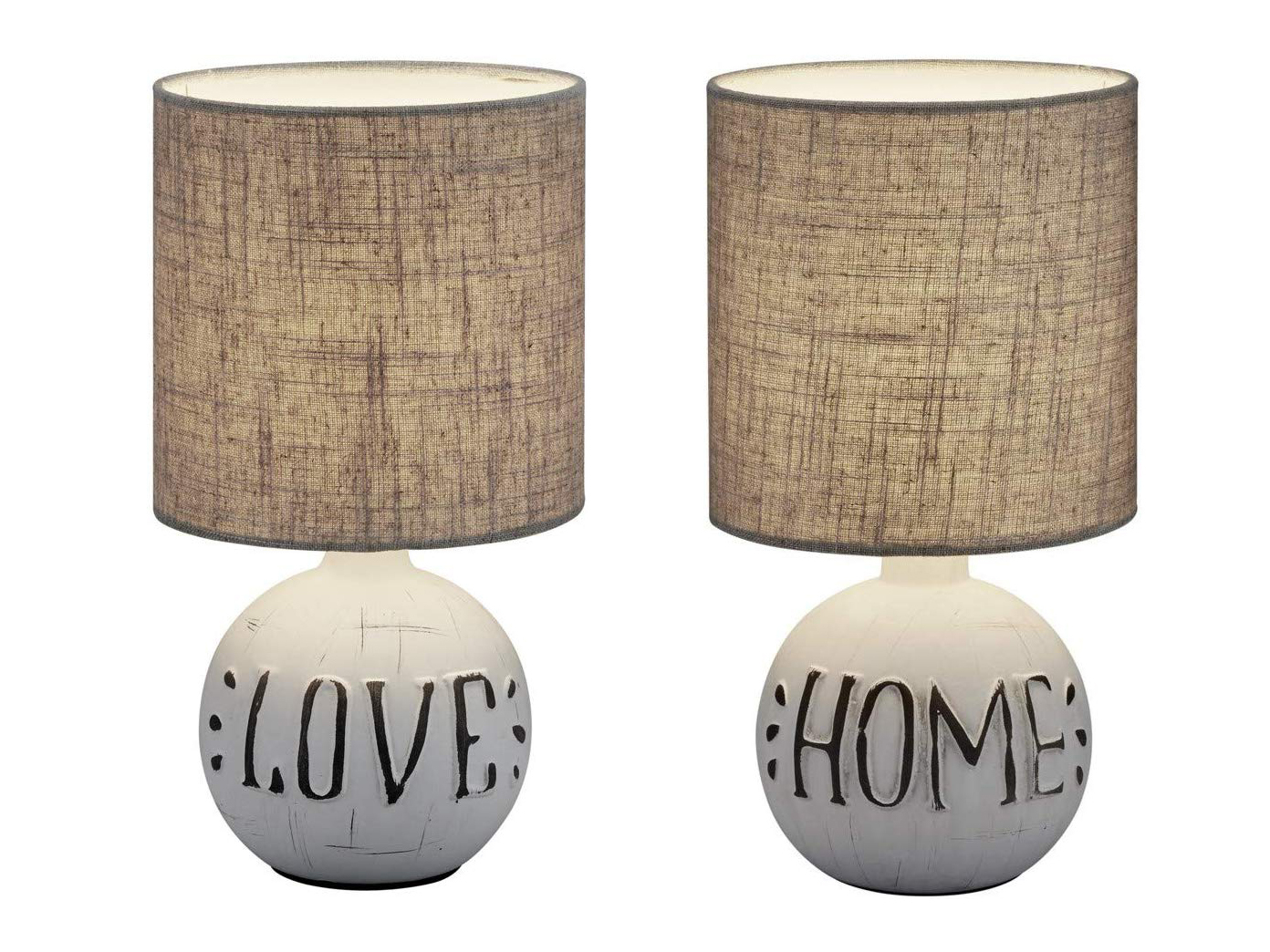 Kleine gemütliche Keramik Lampen für die Fensterbank Tischlampen für