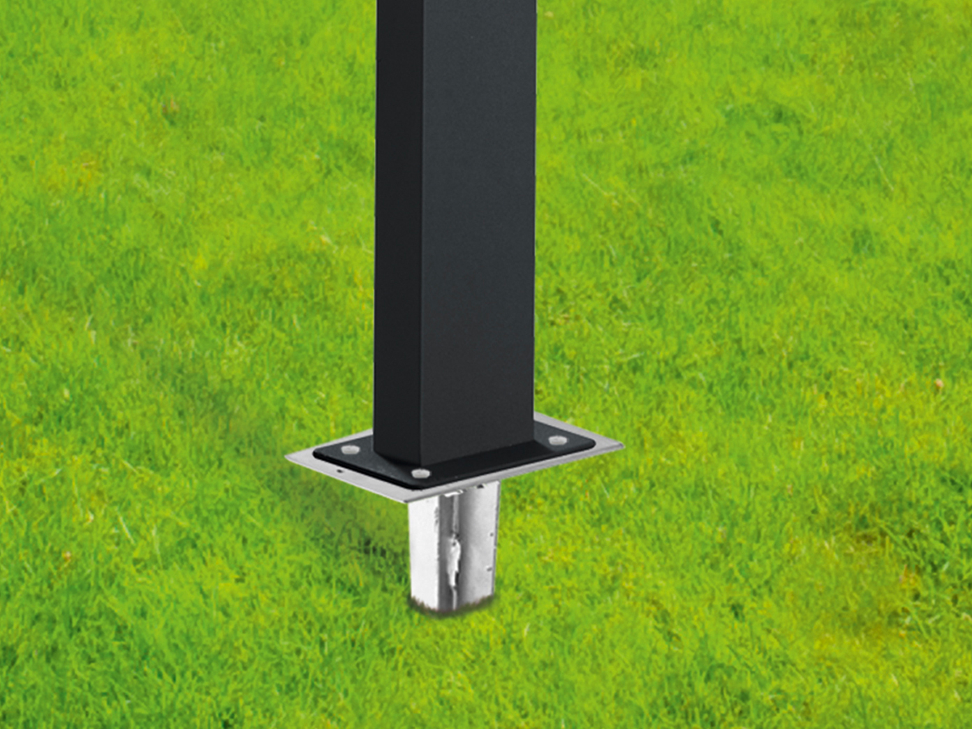 Erdspieß Bodenanker zum einschlagen für Garten Außenbeleuchtung