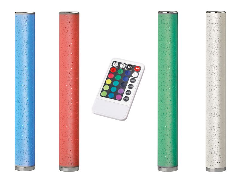 LED Stehleuchte dimmbar mit Stoffschirm schmale Stehlampe Lichtsäule