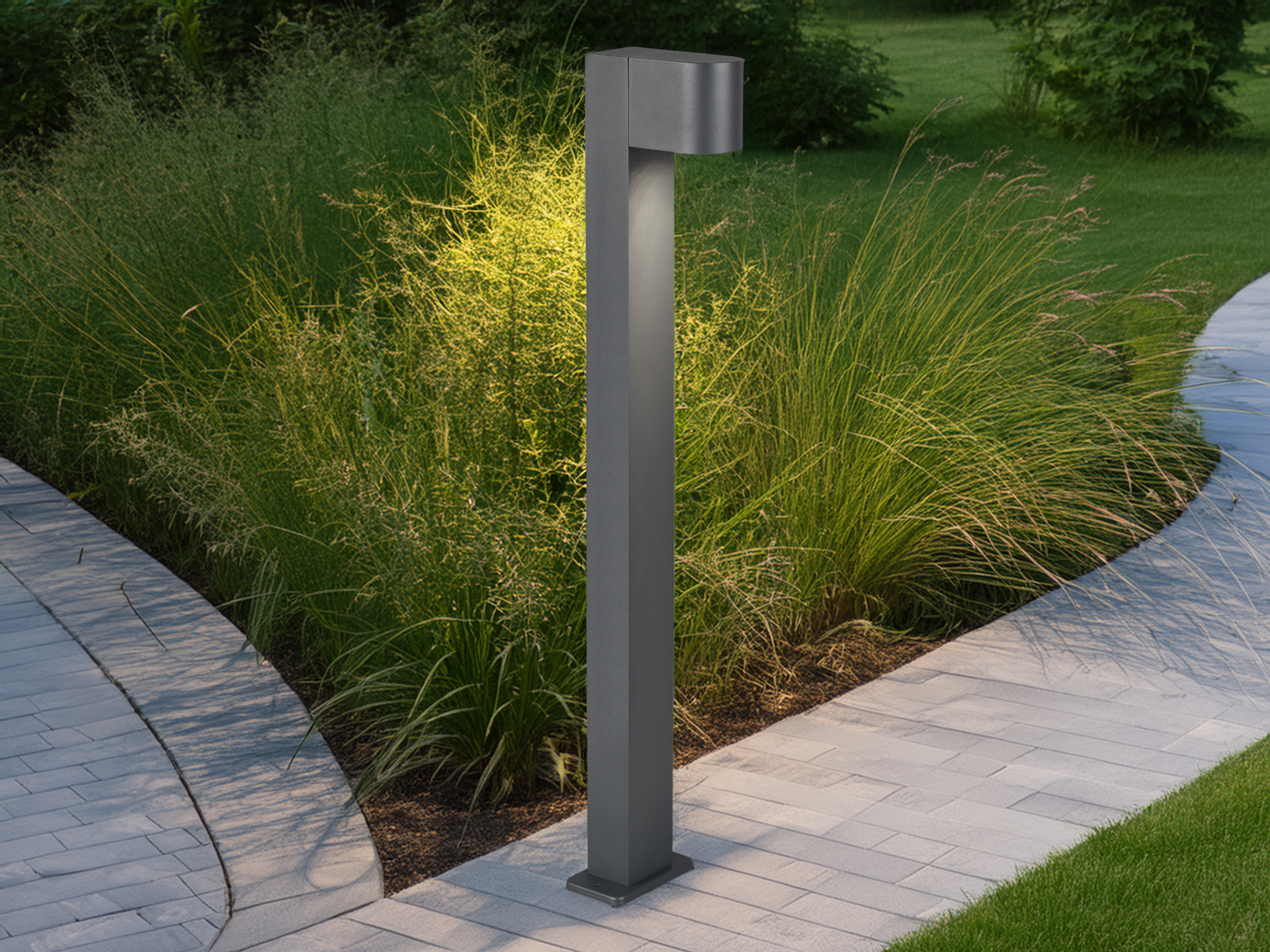 Moderne Gehweglampen für draußen Anthrazit Außenleuchten Gartenlampen