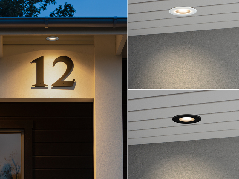 LED Deckeneinbaustrahler für Außen mit Dachüberstand 230V - Outdoor