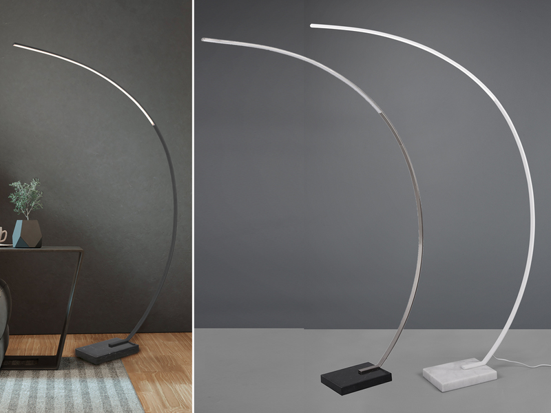 Schmale dimmbare Designer Bogenlampen mit Dimmer Stehlampen gebogen für
