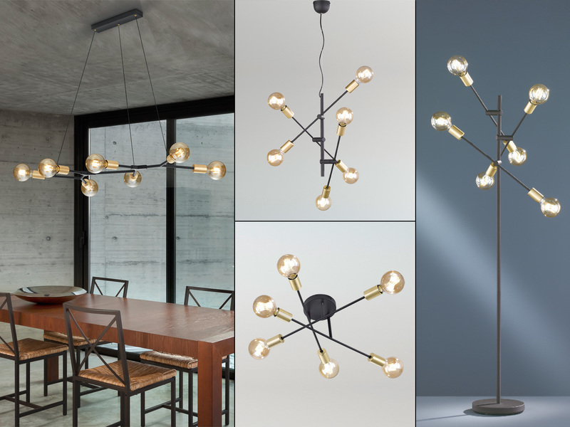 Außergewöhnliche Lampen mehrflammig Esszimmerleuchten über Esstisch