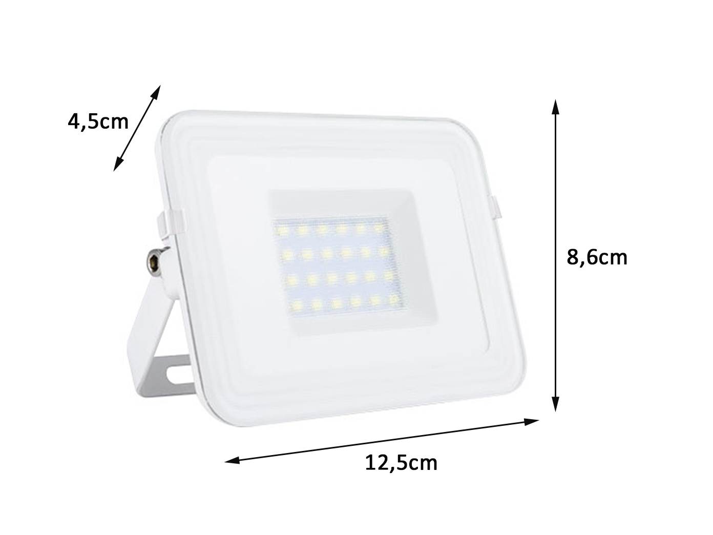 LED Fluter Strahler Flutlicht Außenstrahler Slim IP65 mit oder ohne Sensor Weiß 