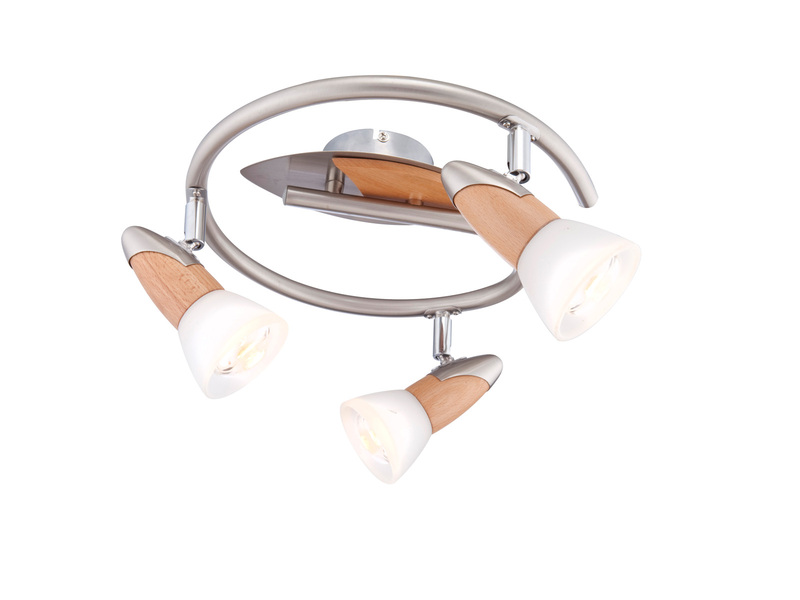 Strahler Deckenlampe 3flammige Rondell Deckenleuchte Deckenstrahler mit LED