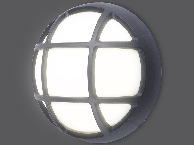 LED Lampe 17cm als Wandleuchte Deckenleuchte für Außenbeleuchtung und